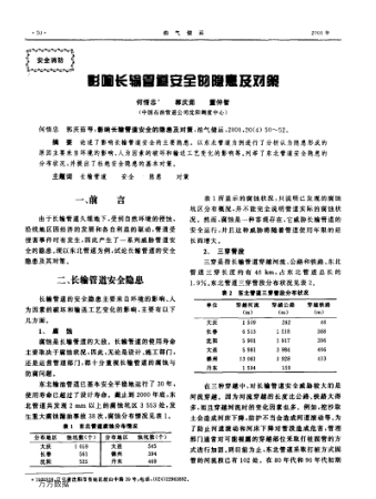 影響長(zhǎng)輸管道安全的隱患及對(duì)策