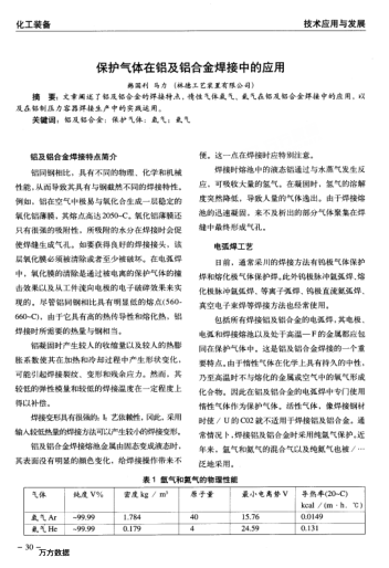 保護(hù)氣體在鋁及鋁合金焊接中的應(yīng)用