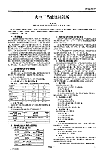 火電廠節(jié)能降耗淺析