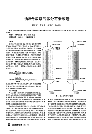 甲醇合成塔氣體分布器改造