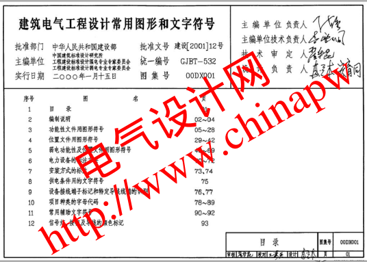 00DX001.建筑電氣工程設(shè)計常用圖形和文字符號 (1)pdf