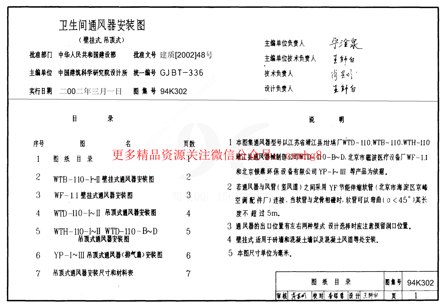 94K302 衛(wèi)生間通風(fēng)器安裝圖(壁掛式、吊頂式).pdf