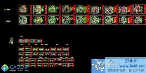 錦銹香江樣板房施工圖及手繪效果圖