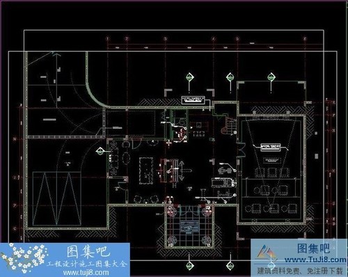 太湖錦園別墅樣板房美式設計施工圖及效果圖