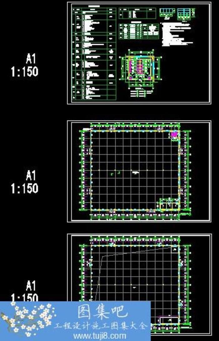 印刷車間廠房69米跨度鋼結(jié)構(gòu)廠房設(shè)計(jì)圖