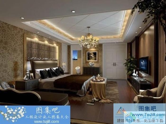 CAD豪華現(xiàn)代歐式別墅設(shè)計(jì)圖 帶施工圖