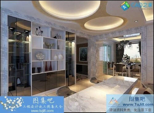 現(xiàn)代簡(jiǎn)約套房施工圖及效果圖