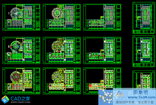 趙景松連南國(guó)際大酒店平面立面節(jié)點(diǎn)施工圖