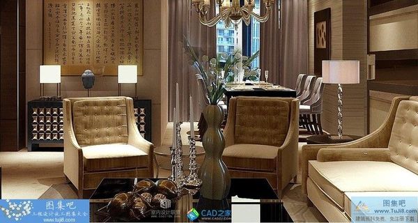 遼河左岸精裝修樣板房-D6漫哈頓風(fēng)格施工圖