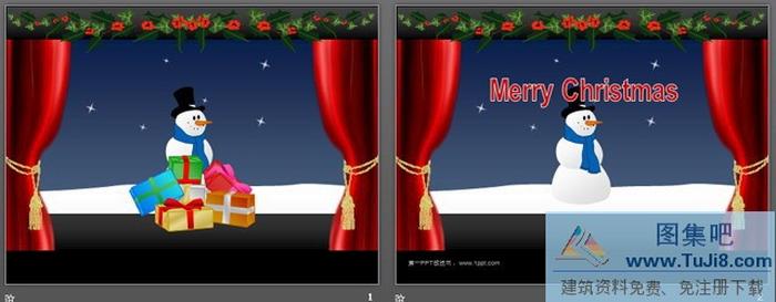 MerryChristmas圣誕快樂(lè)PPT模板下載