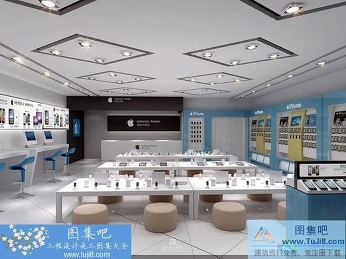 蘋果手機專賣店CAD施工設(shè)計圖
