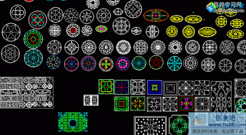 各種CAD鋪裝地花