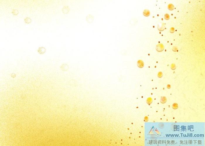 金黃色唯美PPT背景圖片