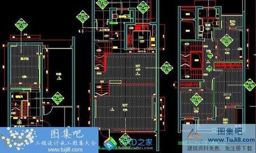 上海滬亭北路1號(hào)依云聽香園售樓處施工圖