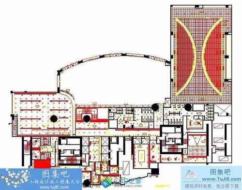 九龍荔枝角道會所室內(nèi)裝修CAD施工圖