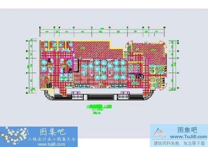 中式酒店餐廳裝修設(shè)計圖紙含效果圖