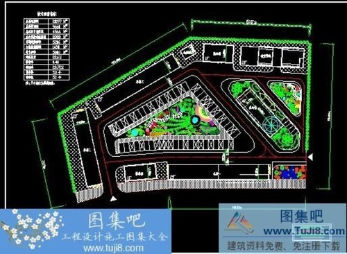 某垃圾中轉(zhuǎn)站室外停車場(chǎng)總圖