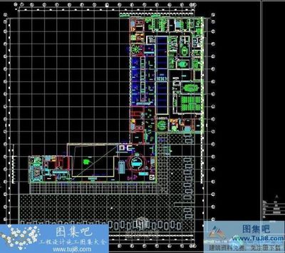 杭州市民中心展廳辦公室CAD施工圖及效果圖