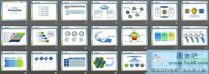 經典方框邊框的PowerPoint模板