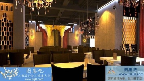 火宴山阿拉斯加海鮮自助火鍋施工圖+效果圖+實(shí)景