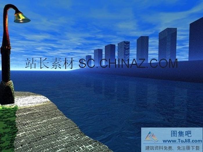 海邊風景PPT模板