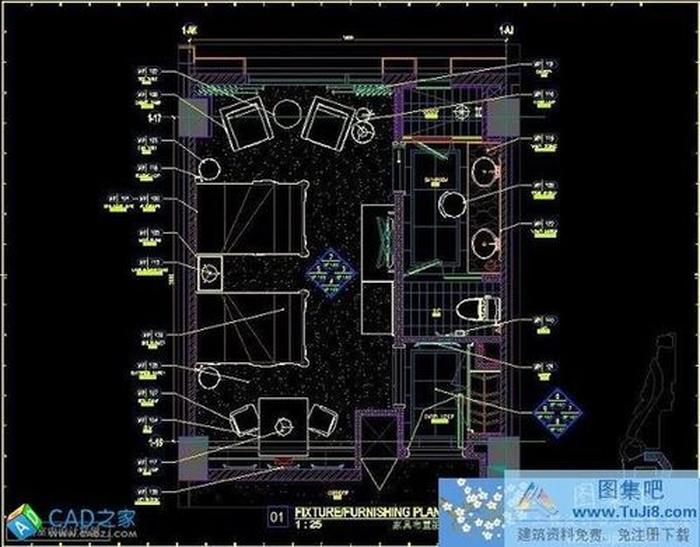 金螳螂天津社會山廣場樣版房圖紙