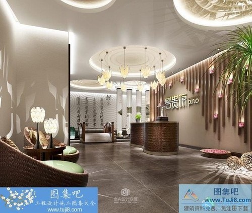 美容養(yǎng)生會(huì)所平天地立面節(jié)點(diǎn)大樣圖