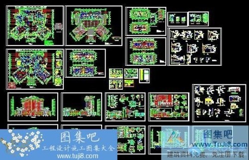 匯景酒店全套施工圖CAD圖紙