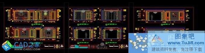 上海樂(lè)尚慈溪金啟樣板房CAD施工圖+物料表