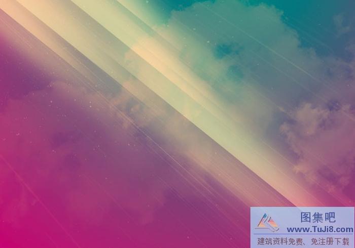 夢幻色彩極光PPT背景圖片