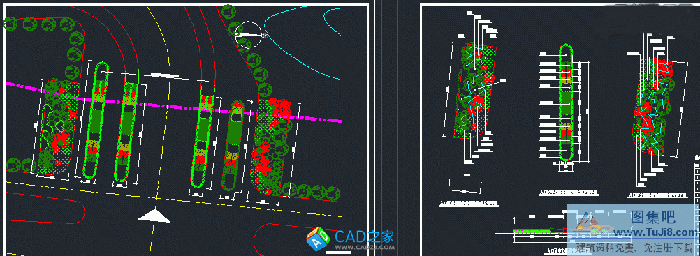 別墅區(qū)入口植物種植方案圖