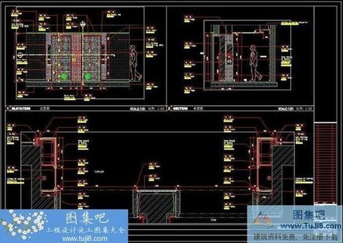 杭州外資五星級度假酒店CAD施工圖