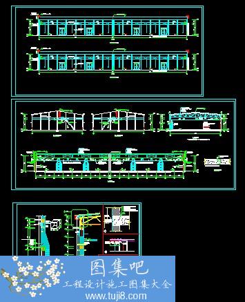 糧食平房倉建筑施工圖紙