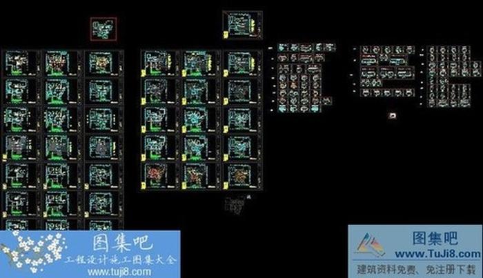 天馬三層別墅施工圖 含所有立面和大樣圖