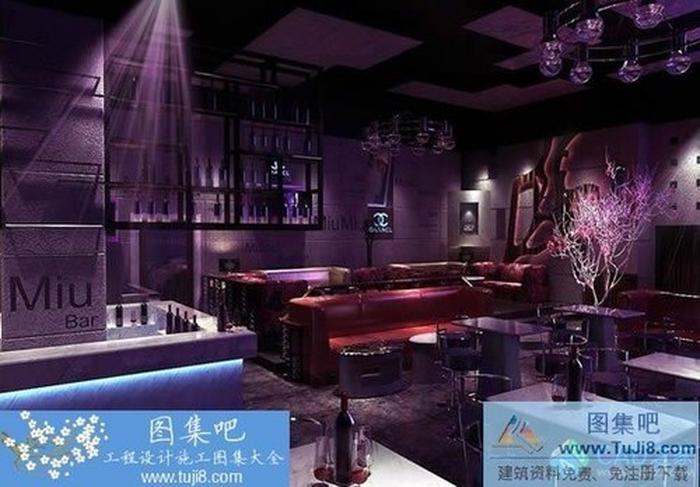 本色風(fēng)格酒吧施工圖帶效果圖