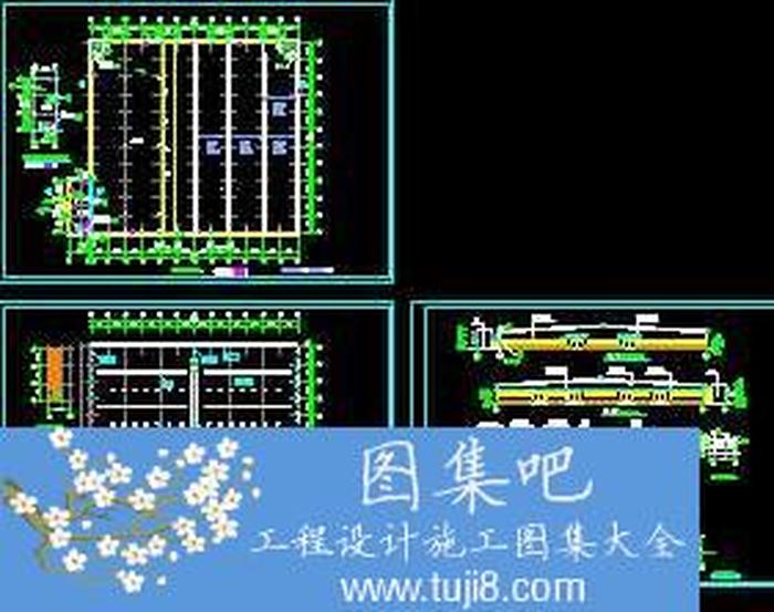 某輕鋼廠房建筑設(shè)計圖CAD施工圖