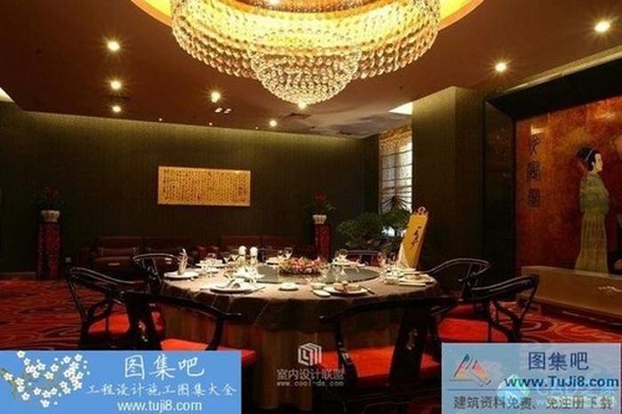 某中式餐飲空間CAD施工圖帶實(shí)景圖