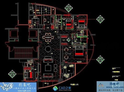 梁志天中信紅樹灣梁公館施工圖附實景圖CAD圖紙