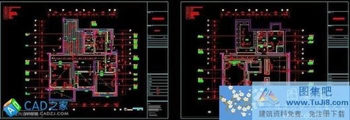 無錫長江國際四期樣板房4戶型全套施工圖