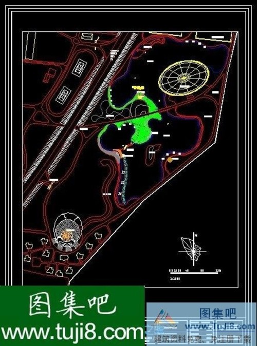 大連銀河灣生態(tài)旅游園景觀施工圖CAD圖紙