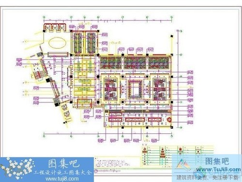 某五星級國際酒店自助餐廳CAD施工圖