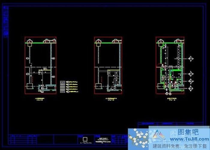 上海寶蓮溫德姆酒店ID51標(biāo)準(zhǔn)層雙人房樣板房施工圖