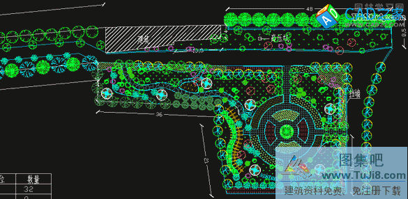 一個小游園的CAD設(shè)計圖紙