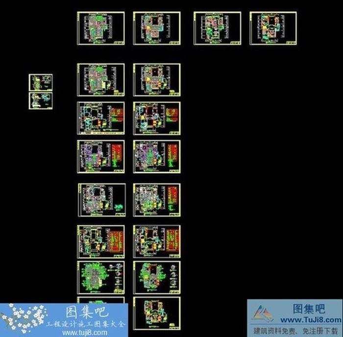 北京星河灣四期B1單元復(fù)式住宅完整施工圖