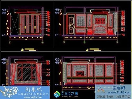 威尼斯水城別墅樣板房A6-3Q房型施工圖+效果圖