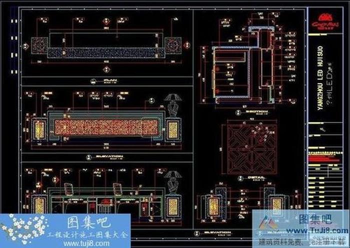 金螳螂揚州LED會所詳細(xì)施工設(shè)計圖
