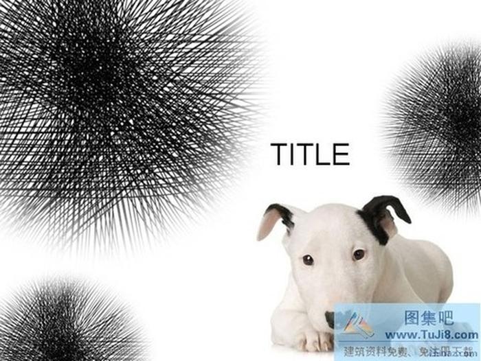 可愛小狗PPT模板