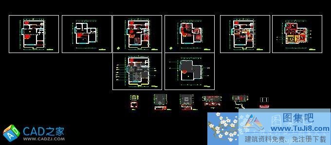 安徽馬鞍山別墅夏總?cè)资┕D及效果圖