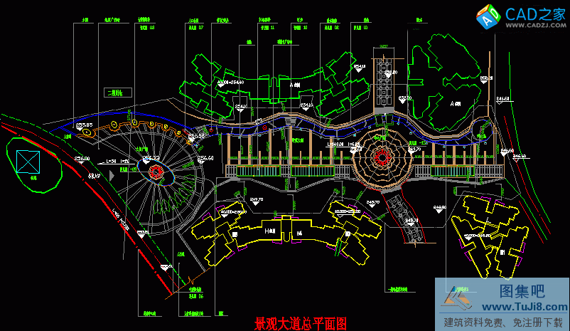 南方上格林全套CAD施工圖