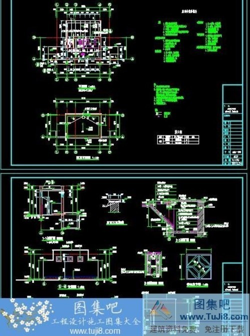 公共廁所施工圖CAD設(shè)計(jì)圖紙